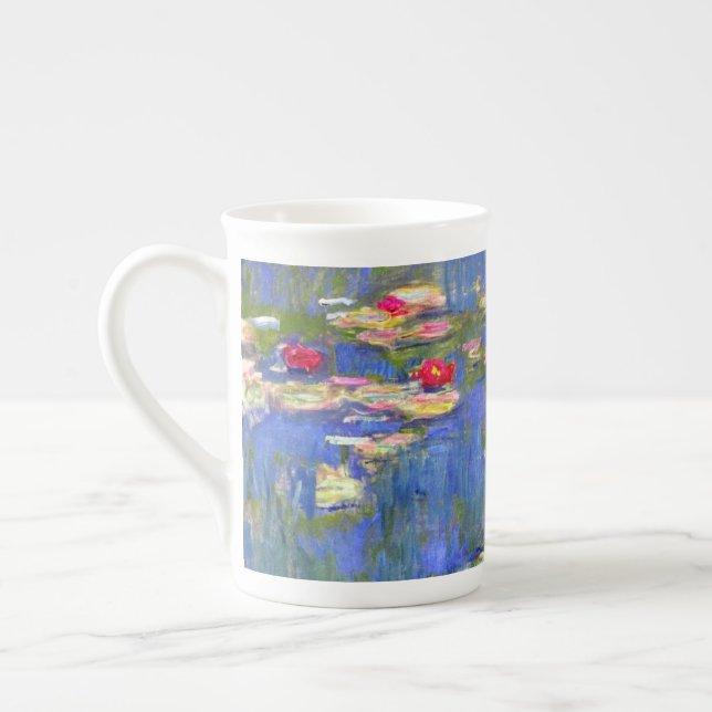 Monet Water Lilies  Bone China Mug (Left)