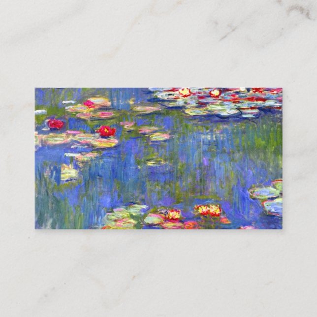 Monet Water Lilies  Enclosure Card (Front)