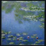 Monet Water Lilies Fine Art (1906) Napkin<br><div class="desc">Water Lilies, Claude Monet, 1906. Oil on canvas, 89.9 x 94.1 cm. Art Institute of Chicago. Water Lilies (or Nymphéas) is a series of approximately 250 oil paintings by French Impressionist Claude Monet (1840–1926). The paintings depict Monet's flower garden at Giverny and were the main focus of Monet's artistic production...</div>