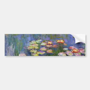 Monet Water Lilies Fine Art (1916) Bumper Sticker