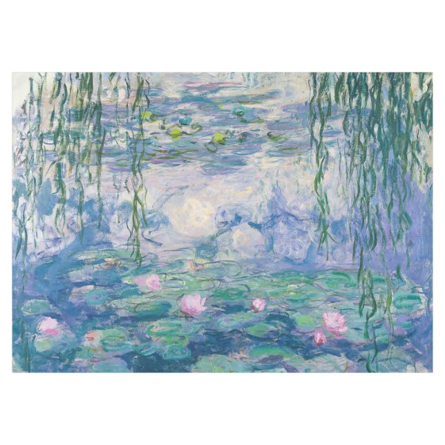 Monet Water Lilies Fine Art Tablecloth (Front (Horizontal))
