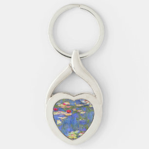 Monet Water Lilies  Key Ring
