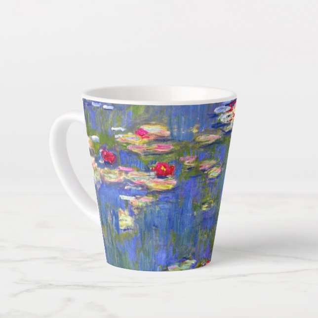 Monet Water Lilies  Latte Mug (Left Angle)