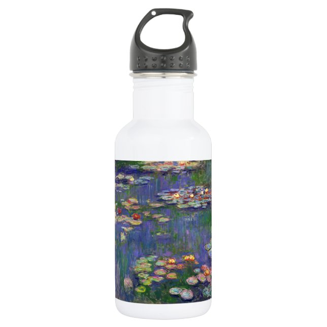 Monet Water Lilies Masterpiece Painting 532 Ml Water Bottle (Front)