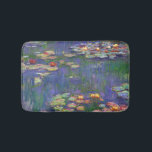 Monet Water Lilies Masterpiece Painting Bath Mat<br><div class="desc">Monet Water Lilies - This classic Monet painting was painted by Claude Monet in 1916. It is part of his famous water lilies collection where he paints in his garden in Giverney,  France. A masterpiece painting.</div>