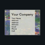 Monet Water Lilies Masterpiece Painting Business Card<br><div class="desc">Monet Water Lilies - This classic Monet painting was painted by Claude Monet in 1916. It is part of his famous water lilies collection where he paints in his garden in Giverney,  France. A masterpiece painting.</div>