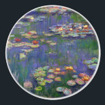 Monet Water Lilies Masterpiece Painting Ceramic Knob<br><div class="desc">Monet Water Lilies - This classic Monet painting was painted by Claude Monet in 1916. It is part of his famous water lilies collection where he paints in his garden in Giverney,  France. A masterpiece painting.</div>