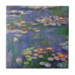 Monet Water Lilies Masterpiece Painting Ceramic Tile<br><div class="desc">Monet Water Lilies - This classic Monet painting was painted by Claude Monet in 1916. It is part of his famous water lilies collection where he paints in his garden in Giverney,  France. A masterpiece painting.</div>