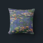 Monet Water Lilies Masterpiece Painting Cushion<br><div class="desc">Monet Water Lilies - This classic Monet painting was painted by Claude Monet in 1916. It is part of his famous water lilies collection where he paints in his garden in Giverney,  France. A masterpiece painting.</div>