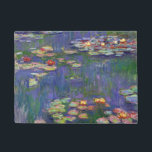 Monet Water Lilies Masterpiece Painting Doormat<br><div class="desc">Monet Water Lilies - This classic Monet painting was painted by Claude Monet in 1916. It is part of his famous water lilies collection where he paints in his garden in Giverney,  France. A masterpiece painting.</div>
