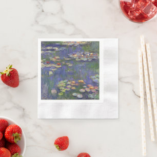 Monet Water Lilies Masterpiece Painting Napkin