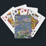 Monet Water Lilies Masterpiece Painting Playing Cards<br><div class="desc">Monet Water Lilies - This classic Monet painting was painted by Claude Monet in 1916. It is part of his famous water lilies collection where he paints in his garden in Giverney,  France. A masterpiece painting.</div>