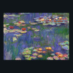 Monet Water Lilies Masterpiece Painting Poster<br><div class="desc">Monet Water Lilies - This classic Monet painting was painted by Claude Monet in 1916. It is part of his famous water lilies collection where he paints in his garden in Giverney,  France. A masterpiece painting.</div>