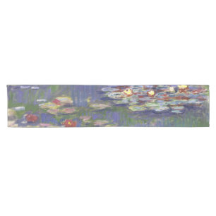 Monet Water Lilies Masterpiece Painting Short Table Runner