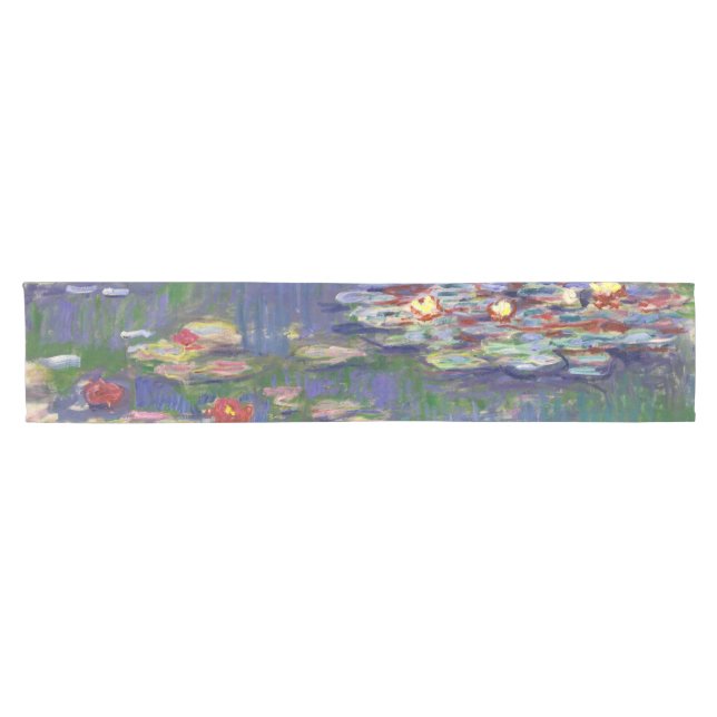 Monet Water Lilies Masterpiece Painting Short Table Runner (Horizontal)