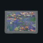 Monet Water Lilies Masterpiece Painting Trifold Wallet<br><div class="desc">Monet Water Lilies - This classic Monet painting was painted by Claude Monet in 1916. It is part of his famous water lilies collection where he paints in his garden in Giverney,  France. A masterpiece painting.</div>