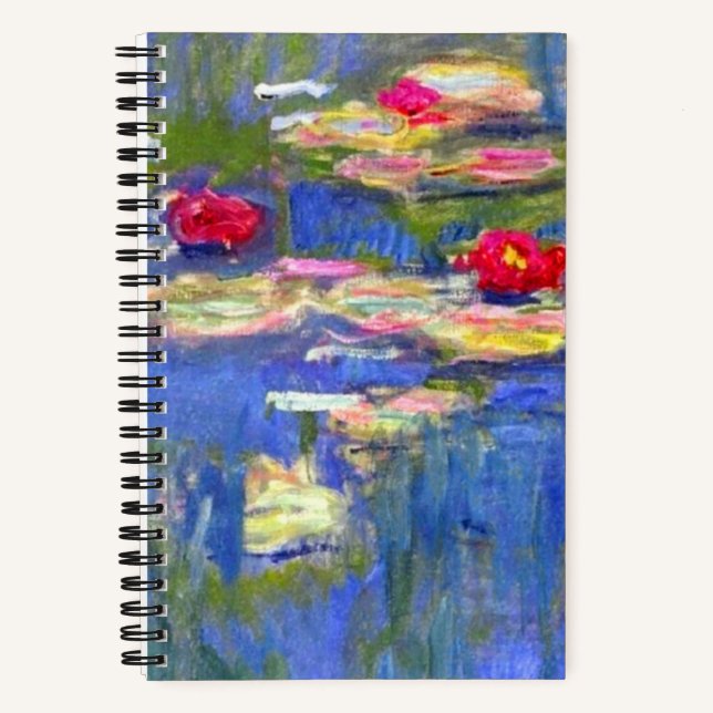 Monet Water Lilies  Notebook (Front)