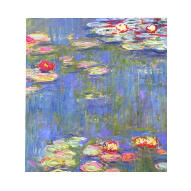 Monet Water Lilies  Notepad (Front)