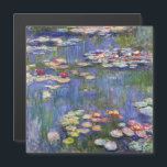 Monet - Water Lilies / Nympheas Magnetic Card<br><div class="desc">Water Lilies / Nympheas - Claude Monet,  1916</div>