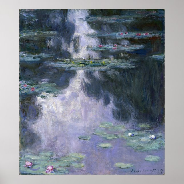 Monet - Water Lilies (Nympheas) Poster (Front)
