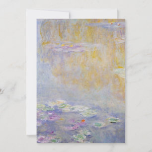 Monet - Water Lilies, Pastel Colours Fine Art Card