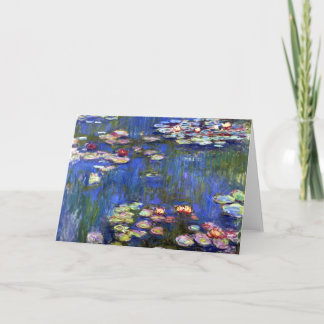 Monet Water Lilies Pond Card