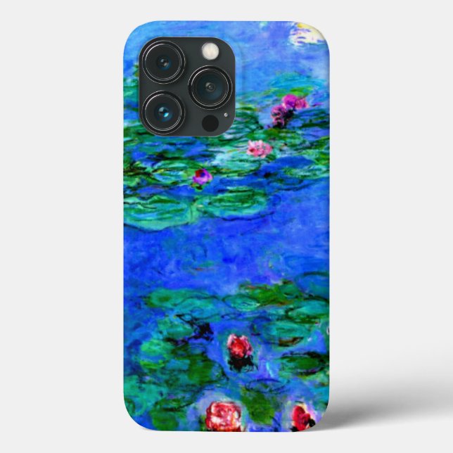 Monet - Water Lilies (red)  Case-Mate iPhone Case (Back)