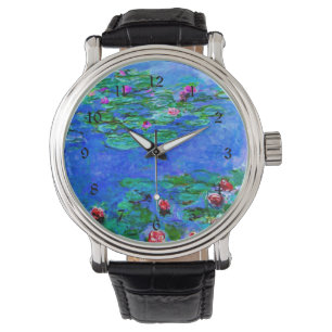 Monet - Water Lilies (red) Watch