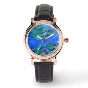 Monet - Water Lilies (Red) Watch
