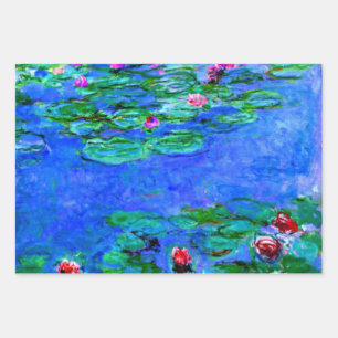 Monet - Water Lilies series, popular artwork Wrapping Paper Sheet