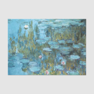 Monet - Water Lilies (turquoise), 1915 Tissue Paper