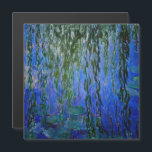 Monet - Water Lilies weeping willow Magnetic Card<br><div class="desc">Water Lilies with weeping willow branches / Nympheas avec rameaux de saule by Claude Monet in 1916-1919</div>