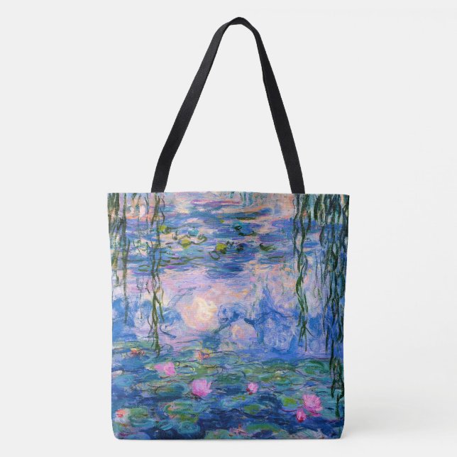 Monet Water Lilies with Pond Reflections Tote Bag (Front)
