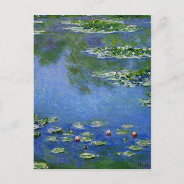Monet Water Lillies Postcard (Front)