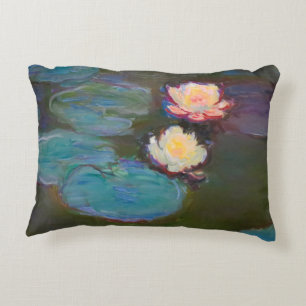 Monet Water Lily Lilies Pond Waterlilies Painting Decorative Cushion