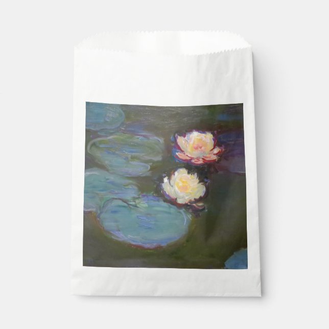 Monet Water Lily Lilies Pond Waterlilies Painting Favour Bag (Front)