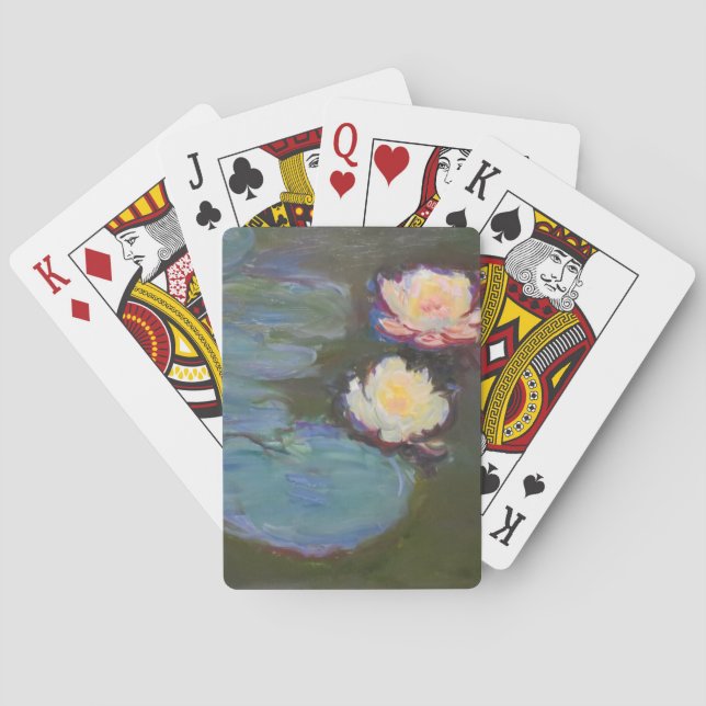 Monet Water Lily Lilies Pond Waterlilies Painting Playing Cards (Back)