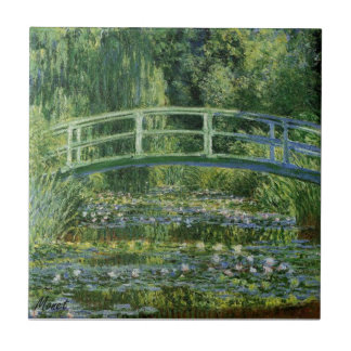 MONET Water Lily Pond 1897 ceramic tile coaster