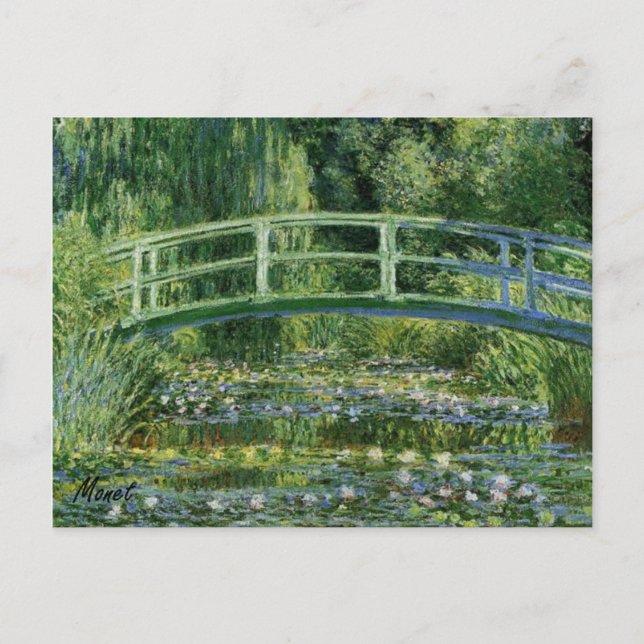 MONET Water Lily Pond 1897 Postcard (Front)