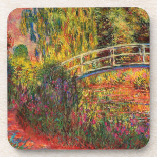 Monet Water Lily Pond and Water Irises Coaster