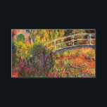 Monet Water Lily Pond and Water Irises Enclosure Card<br><div class="desc">Enclosure Cards featuring Claude Monet’s oil painting of a Japanese bridge and beautiful flowers. Water lily pond and water irises bathed in pink light. Serene nature impressionism with lovely flowers and scenic pond landscape. A great Monet gift for fans of impressionism and French art.</div>