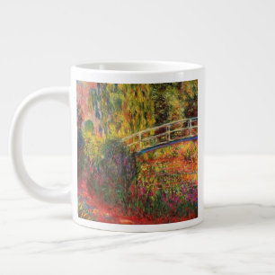 Monet Water Lily Pond and Water Irises Large Coffee Mug