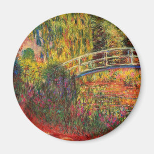 Monet Water Lily Pond and Water Irises Magnet