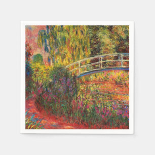 Monet Water Lily Pond and Water Irises Napkin