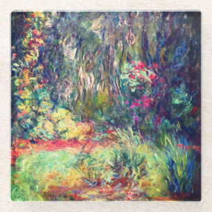 Monet Water Lily Pond Glass Coaster