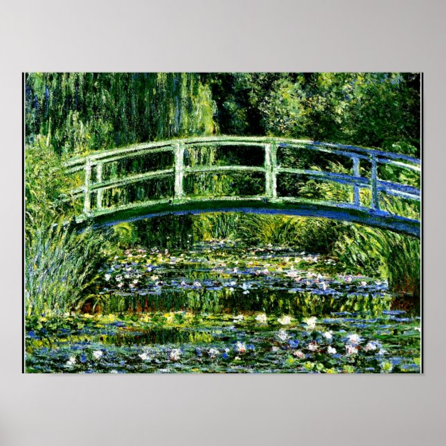 Monet - Water Lily Pond, green Poster (Front)