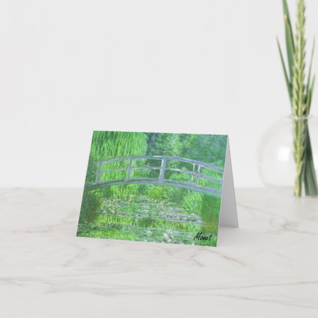 MONET Water Lily Pond NOTE CARD Symphony in Green (Front)