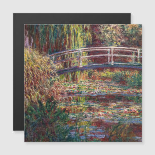 Monet - Water Lily pond Pink Harmony Magnetic Card
