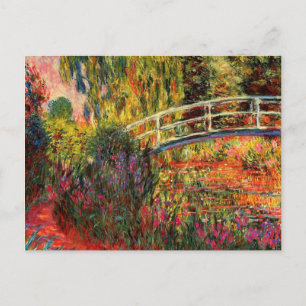 Monet - Water Lily Pond, Water Irises Postcard