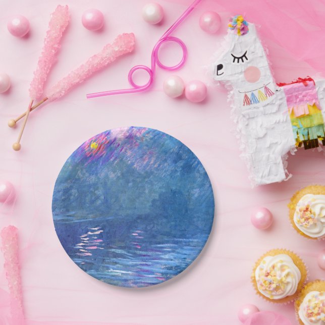 Monet - Water Loo Bridge, Paper Plate (Party)